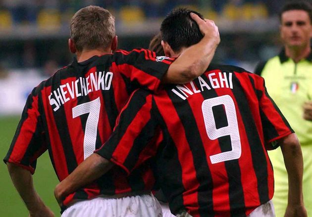Shevchenko and Inzaghi Milan