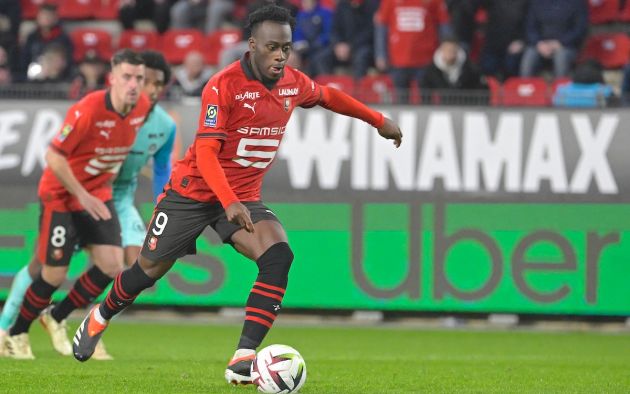 Rennes’ French forward Arnaud Kalimuendo