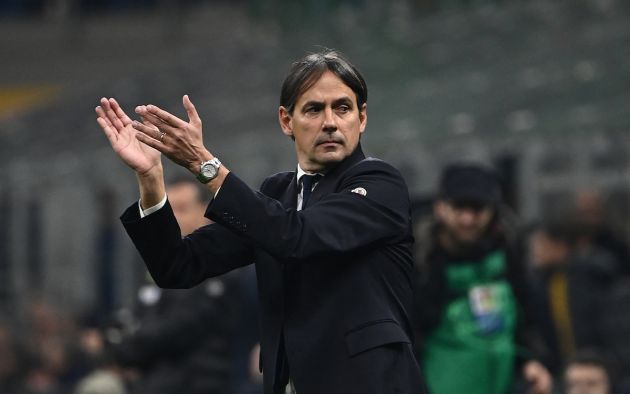 Inter Milan's Italian coach Simone Inzaghi
