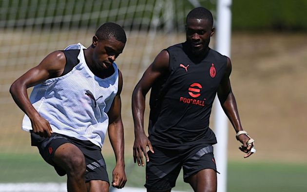 Pierre Kalulu and Fikayo Tomori of AC Milan