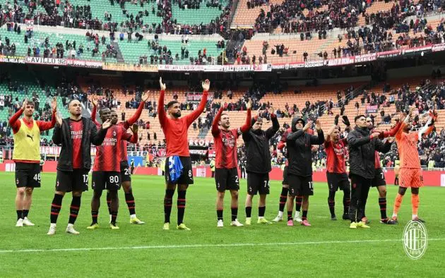 Milan Empoli celebration