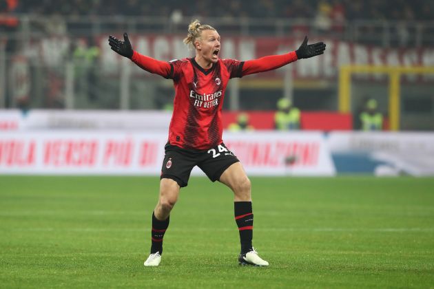 Simon Kjaer of AC Milan