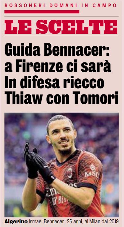 Bennacer gazzetta Bennacer gazzetta