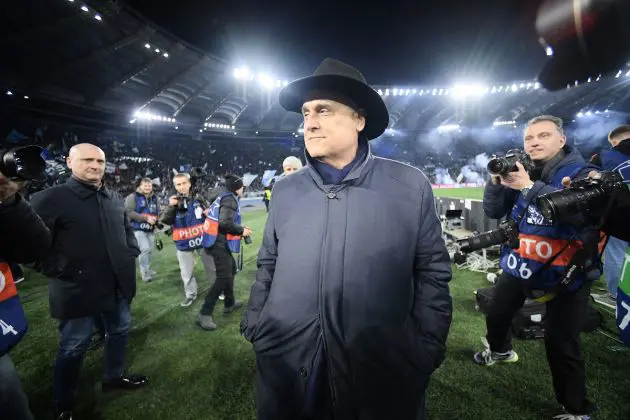 Claudio Lotito owner and president of S.S Lazio