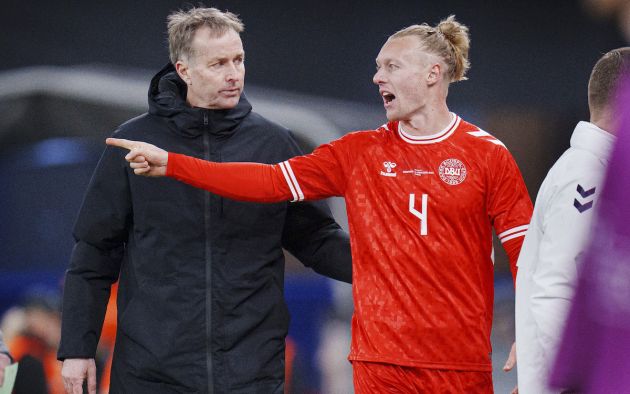 Denmark's defender Simon Kjaer