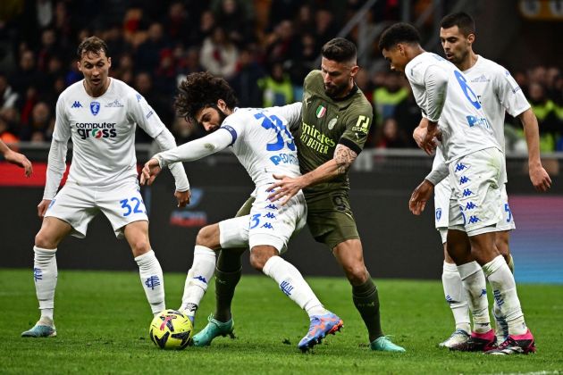 AC Milan's French forward Olivier Giroud