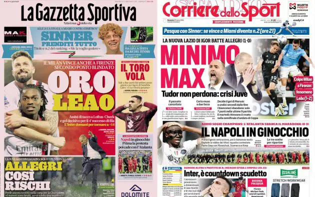 Headlines Italy mar 31