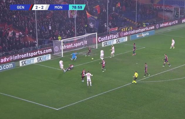 Maldini goal Genoa-Monza