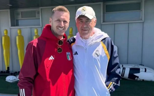 Abate visits Real Madrid boss Ancelotti as part of UEFA course – photo