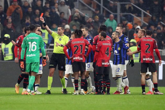 Official: Bans handed out to Theo, Calabria and Tomori after Inter defeat
