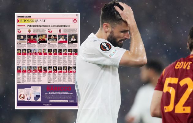 GdS: Milan player ratings for Roma loss – 10 players have a bad night