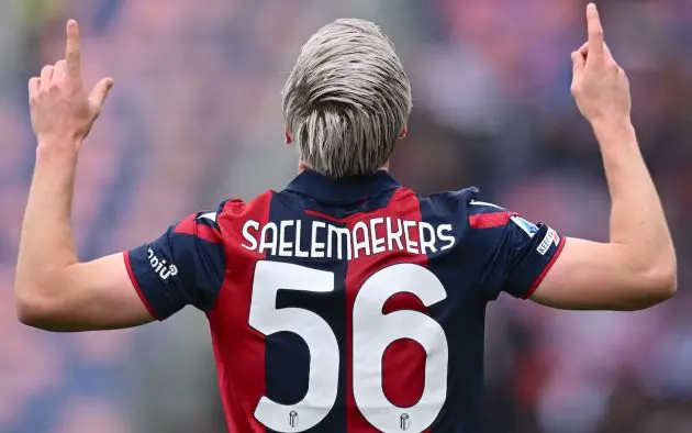 Alexis Saelemaekers of Bologna FC