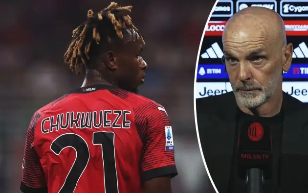 Chukwueze and Pioli post Juve