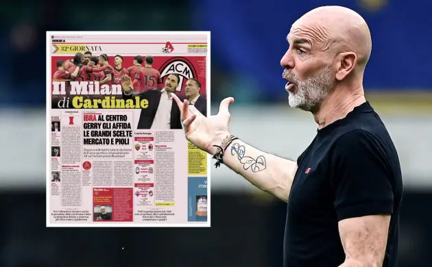 AC Milan's Italian coach Stefano Pioli