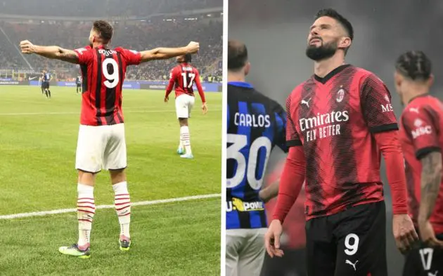 Olivier Giroud of AC Milan