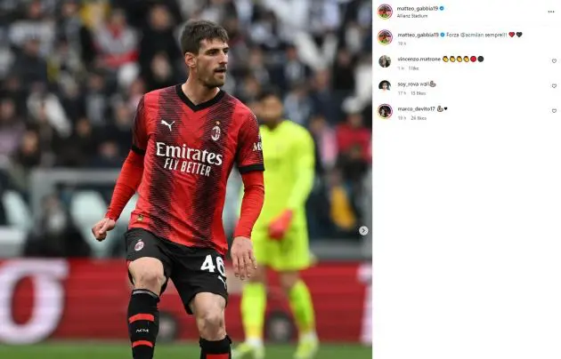 Gabbia insta post-juve