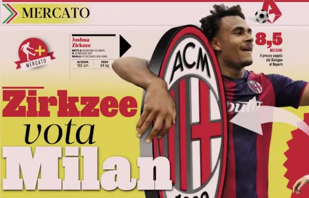 gazzetta zirkzee yes