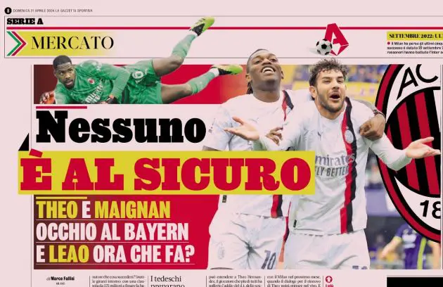 Theo, Mike, Leao Gazzetta