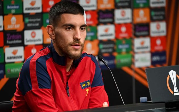 AS Roma player Lorenzo Pellegrini during the press conference