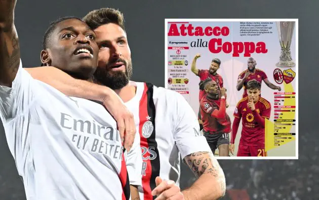 Rafael Leao giroud roma