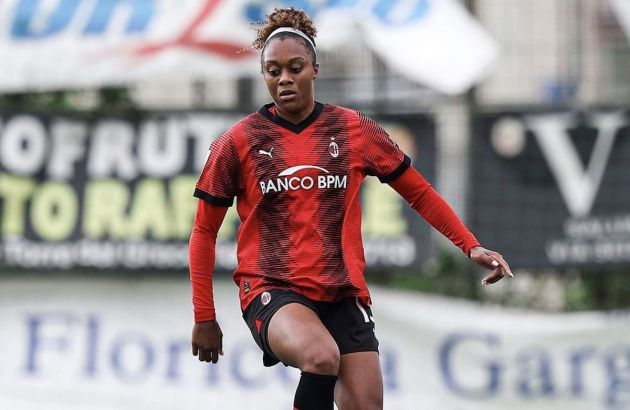 Milan Women's Alysson Swaby. [Instagram: acmilanwomen]