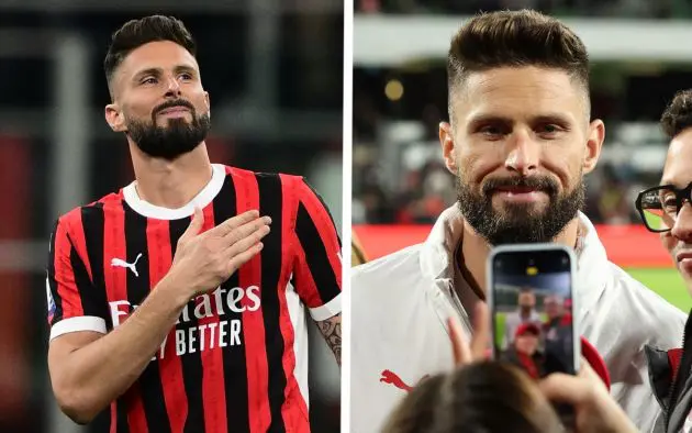 Olivier Giroud of AC Milan