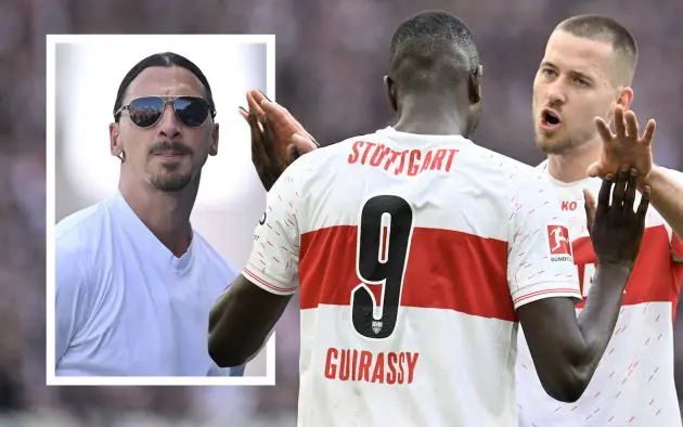 Stuttgart's Guinean forward #09 Serhou Guirassy