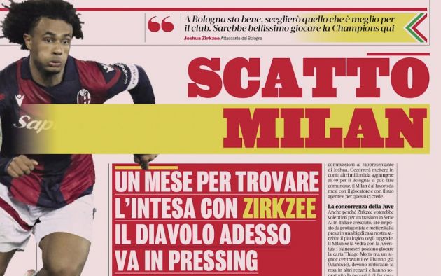 gazzetta zirkzee milan