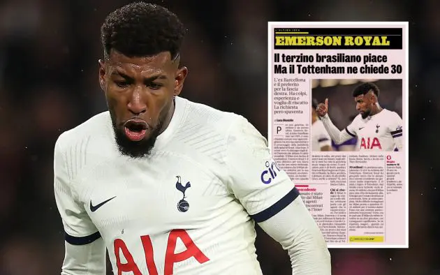 Emerson Royal of Spurs