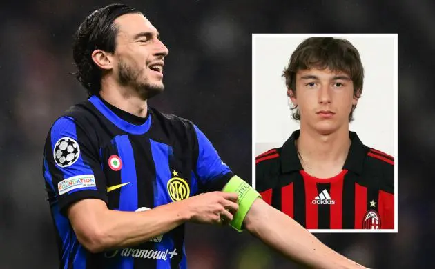 Inter Milan's Italian defender #36 Matteo Darmian