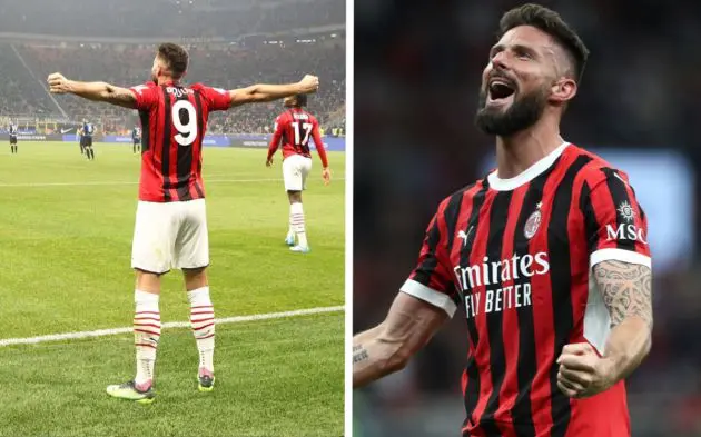 Olivier Giroud of AC Milan