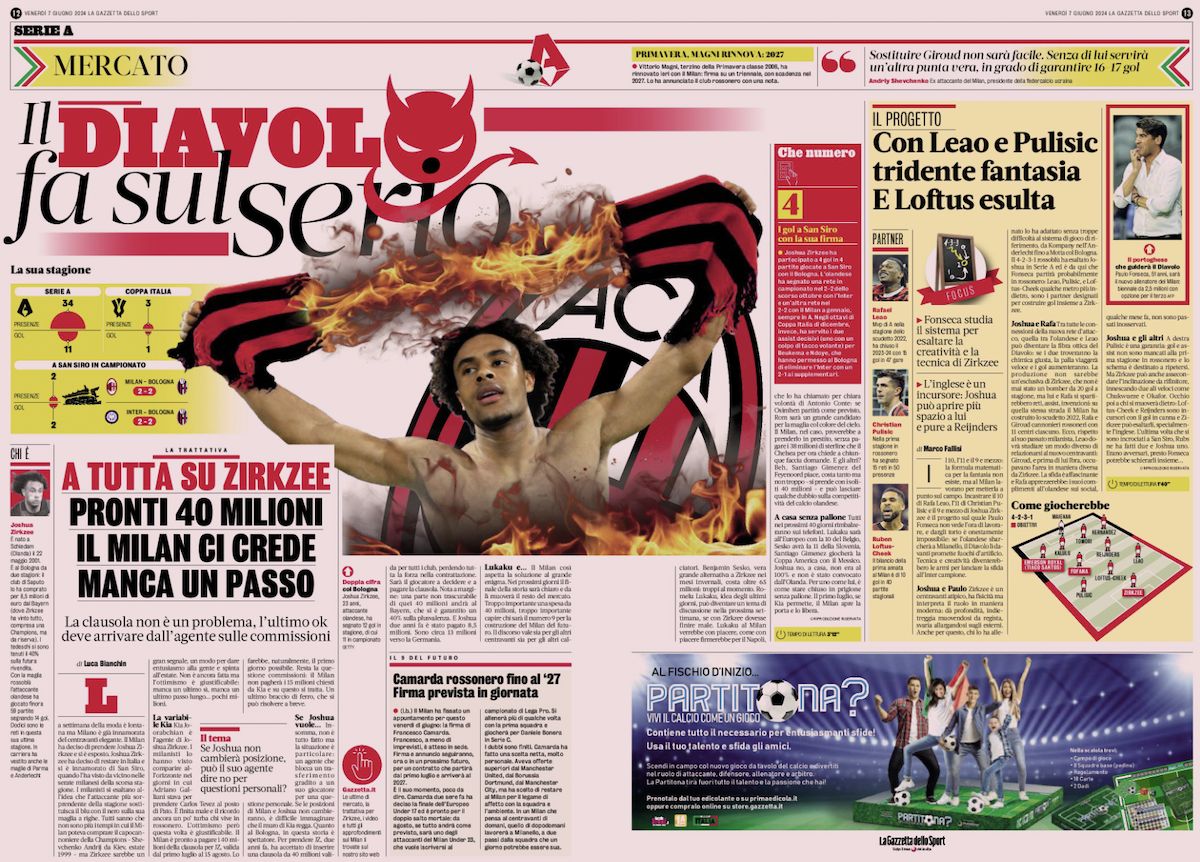 gazzetta dello sport 7 June gazzetta dello sport 7 June
