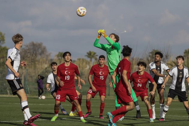 Turkey's goalie Onuralp Cevikkan