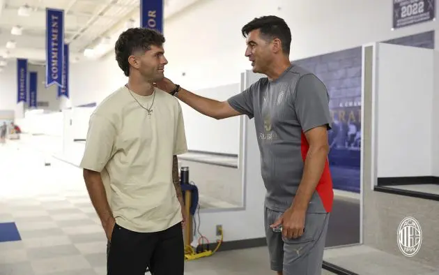 Christian Pulisic and Paulo Fonseca