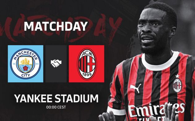 Man City vs. AC Milan starting XIs