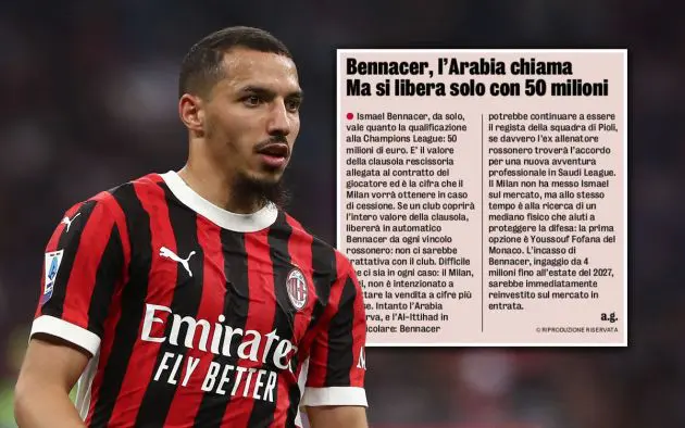 Bennacer saudi gazzetta