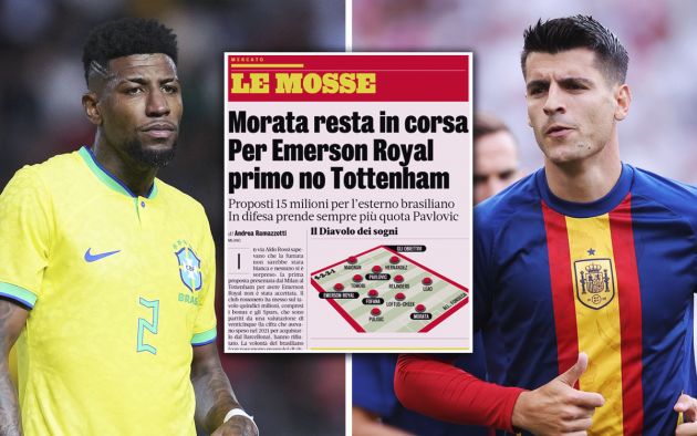 Emerson and Morata gazzetta