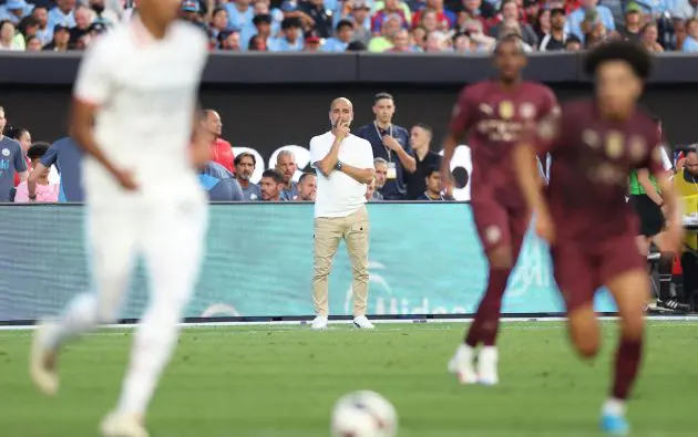 Manchester City's Spanish manager Pep Guardiola