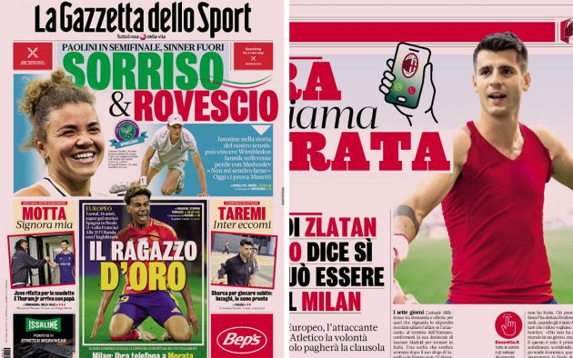 gazzetta headlines july 10 2024