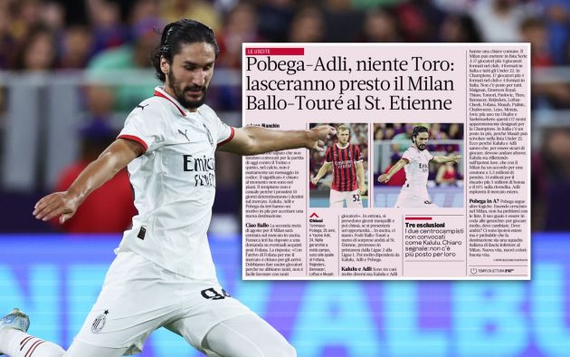 Adli out gazzetta