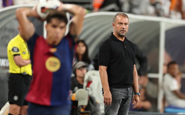 Barcelona's head coach Hansi Flick