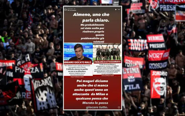 Lucci message Parma-Milan