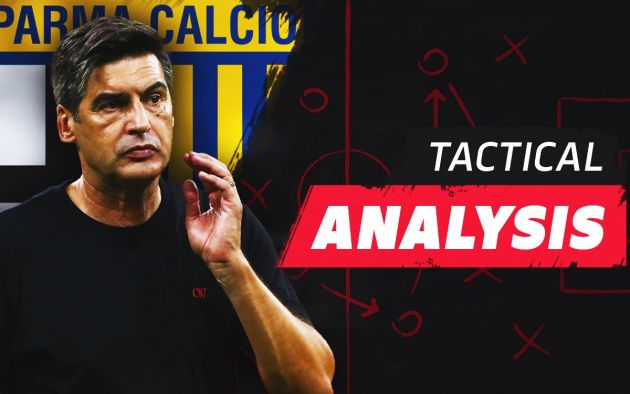 tactical analysis parma milan