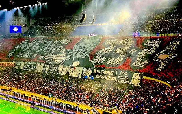 ac milan inter di caprio tifo