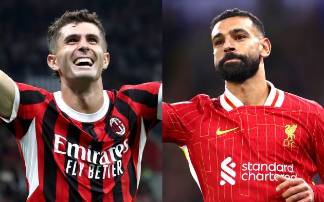 Christian Pulisic of AC Milan salah liverpool