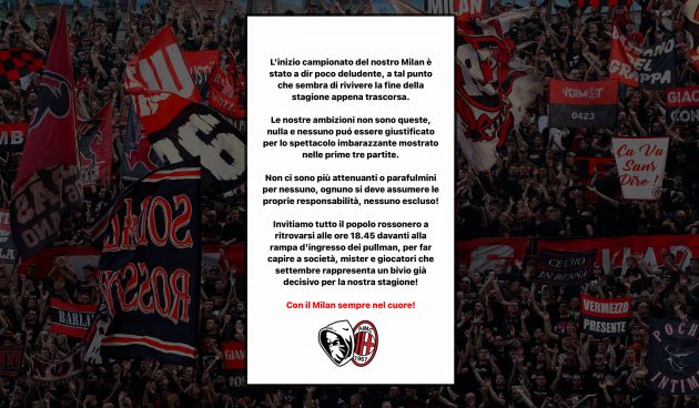 curva sud milano statement