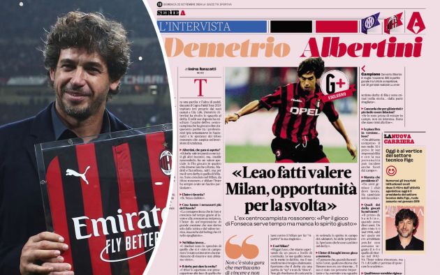 Albertini derby interview gazzetta