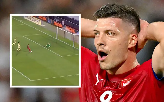 Serbia's forward Luka Jovic