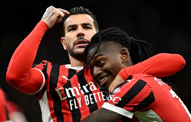 Theo Hernandez and Rafael Leao Milan