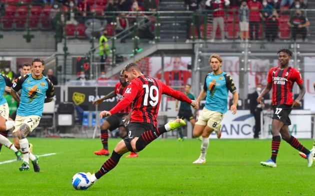 AC Milan's French defender Theo Hernandez